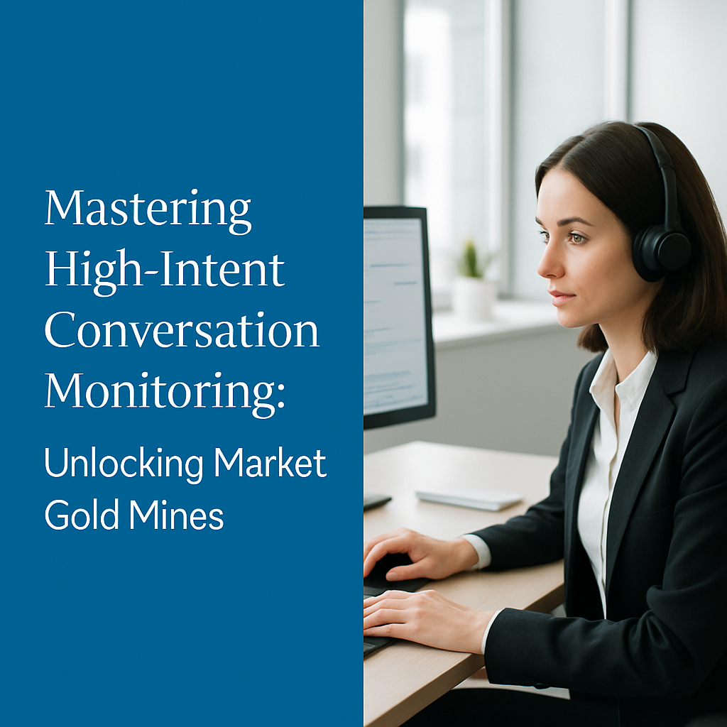 Mastering High-Intent Conversation Monitoring: Unlocking Market Gold Mines