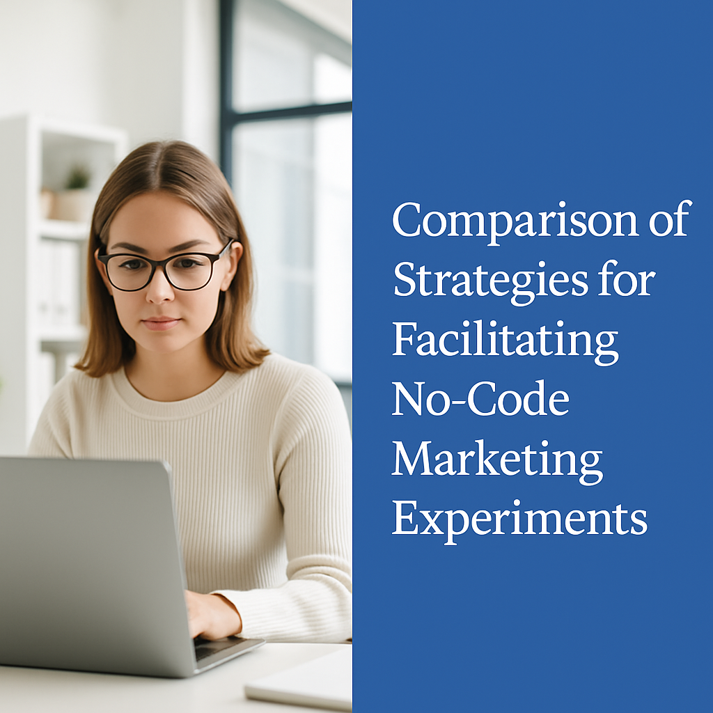 Comparison of Strategies for Facilitating No-Code Marketing Experiments